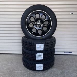 ララパーム　新品ブリヂストンVRX2◆155/65R14 ◆4本◆タント スペーシア ギアワゴンR ムーヴウェイク　スタッドレス　オーバル　ブラック