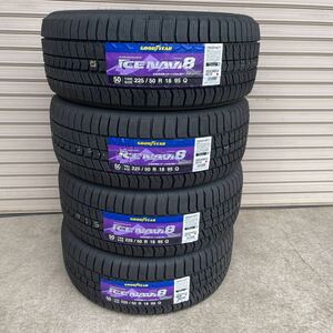 新品スタッドレス　グッドイヤー アイスナビ8 4本セット【225/50R18 95Q】GOOD YEAR ICE NAVI 8 スタッドレス 冬タイヤ UX C-HRエスティマ