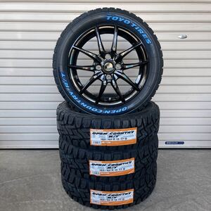 G-02【TOYOオープンカントリーR/T】165/60R15◆ゴツゴツ ハスラー 軽トラ　上げトラ165/60-15 マッドタイヤ　リフトアップ　ホワイトレター