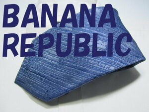 Y 534 バナナリパブリック BANANA REPUBLIC ネクタイ水色系 ジャガード