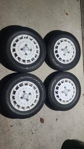 LUMACA MODEL-3 12インチ　12in　4.0ｊ　４ｊ +42 ＰＣＤ100　4Ｈ ホワイト　白　VRX2　155/70R12 19年製　アルミ　OZ　ラリー ダート WRC