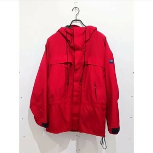 90s Polo Ralph Lauren Polo Hi Tech レッド サイズＭ 裏地フリース ポロハイ ナイロンジャケット マウンテンパーカー アメカジ