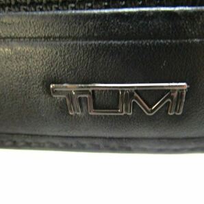 TUMI マネークリップ付きカードケース 黒 二つ折り トゥミ 財布 メンズ 8ポケット 紙袋付き ブラック【中古】[YS001_2312111045_001] の画像6