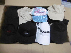 CUP HUT 一円スタート 帽子 大量 まとめ 色々 40個 ACTIVE NEW ERA ROXY PORT LAND Dickies SRIXON adidas Nike メーカー物 スポーツ用