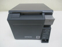 ∝ 373　サーマルレシートプリンタ EPSON エプソン TM-T70II M225A アダプタ PS-180 検：レジ サーマルプリンター 店舗 セルフテスト確認済_画像3