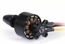 XK X450 フロント左前モーター ラジコン飛行機 ブラスレスモーター RC パーツ 7.4V 2300KV WLtoys XK X450.0009 赤青黒線 時計回りCW_画像5