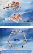 バッテリー2本 F22戦闘機 モード1送信機 4CH 3D/6Gジャイロ RCラジコン飛行機 BM22 RTF XK LEDライト100g以下規制外200m飛行 EPPジェット_画像5