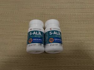 【2個セット】5-ALA 50mg 60カプセル　5-アミノレブリン酸配合サプリメント ネオファーマジャパン アジアゲート株主優待