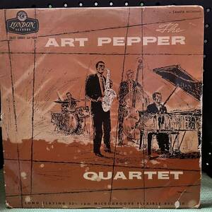 12/ペラジャケ/10インチ/Art Pepper Quartet/アートペッパーカルテット/LLF-1004/MONO/LPレコードアナログ盤/London/58年/COOL JAZZ、BOP