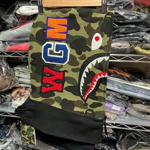 新品 BAPE a bathing ape SHARK FACE MASK ア ベイシング エイプ フェイスマスク ネックウォーマー カモ シャークパーカー 黒