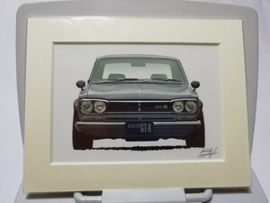 スカイライン2000GT-R イラスト フレーム付