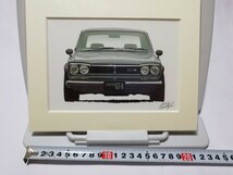 スカイライン2000GT-R フレーム付イラスト_画像3