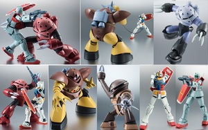 ★ ☆同梱OK☆ ROBOT魂 №192 ガンダム & №209 ジム & №206 シャアズゴック & №212 ズゴック & 217 ゴッグ & №221 アッガイ 6セット ★