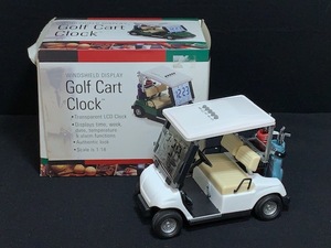 ゴルフカート クロック ミニチュア 箱付き インテリア 小物 車 時計 