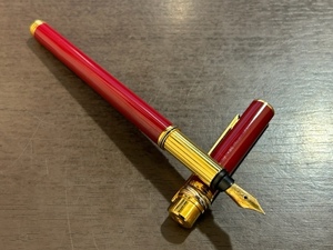 ※21579 Cartier 万年筆 18K-750 マスト トリニティ アンティーク 吸引式 筆記未確認 個人保管