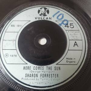 Sharon Forrester - Here Comes The Sun / Next Time // Vulcan 7inch / Lovers / The Beatles カバー！
