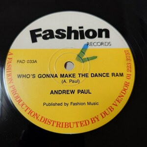 ★Sleng Tengオケ①★ Andrew Paul - Who's Gonna Make The Dance Ram / Twinkle Little Star // Fashion 12inch / 早口