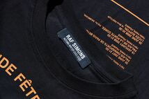 【Raf Simons 22aw Live Tour Tシャツ】ラフシモンズ メンズ ブラック ロゴ オーバーサイズ 半袖 タグ付_画像5