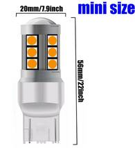 【送料無料】直視厳禁 2019 最新LEDチップ搭載 T20 LED 15SMD ウィンカー アンバー オレンジ 2球セット 3030着色チップ搭載 爆光 即日発送_画像3