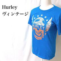 【レア】Hurleyヴィンテージ コットン100% 爽やか 半袖シャツ XL　ハーレー　スカイブルー　L〜XL_画像1