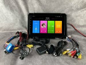 9インチ JB64 JB74 ジムニー 専用 パネル iPhone CarPlay 画質 アンドロイド ナビ ディスプレイオーディオ 新品 バックカメラ付 2GB/32GB