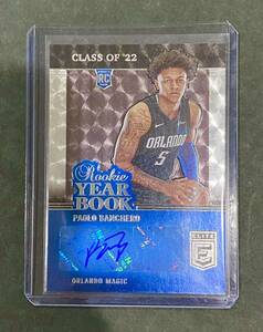 【1円スタート！新人王！激レアサインカード】22-23 Donruss Elite Rookie Yearbook Paolo Banchero パオロ・バンケロ！