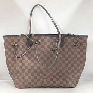 【12A4】1円スタートLOUIS VUITTON / GI0123 ヴィトン ダミエ ネヴァーフル MM 旧型 トートバッグ ブラウン レディース 肩掛け