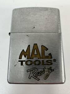 【12R11】 1円スタート ZIPPO ジッポー MAC TOOLS Racing マックツールズ シルバーカラー 火花確認済み オイルライター 喫煙具 