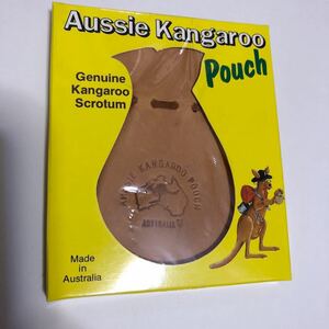 【送料無料】オーストラリア　カンガルー　ラッキーポーチ　革　皮