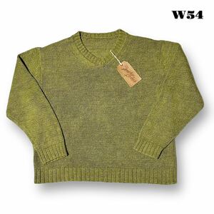 ★1円出品★ TENDERLOIN tenderloin テンダーロイン てんだーろいん V NECK COTTON KNIT ヴイ ブイ ネック コットン ニット オリーブ 緑 XL