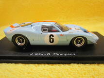 スパーク　S7460 1/43 Mirage M1 #6 Winner 1000km Spa-Francorchamps 1967 J.Ickx D.Thompson（ミラージュ フォード GT40 ガルフ_画像6