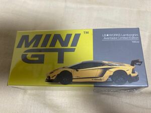 MINI GT 1/64 ToyCar 2023 香港限定 LB★WORKS ランボルギーニ アヴェンタドール リミテッド エディション イエロー