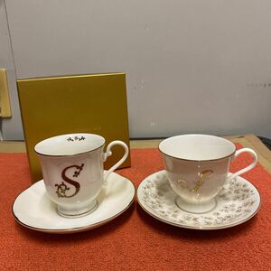 MAMAIKUKO ママイクコ Afternoon Tea ソーサー カップ 2客セット ティーカップ コーヒーカップ ペア 中古品