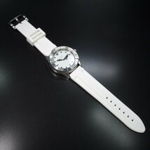 GUCCI グッチ Ｇタイムレススポーツ 126.2 SS ラバー QZ グッチカラー デイト メンズ 腕時計 「22815」_画像8