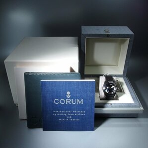 ◆未使用/美品◆ CORUM コルム BUBBLE バブル 39.15020 QZ SS 革 レザーベルト 両開きブレス 3針 デイト レディース 腕時計 「22900」の画像10