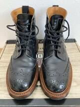 Tricker トリッカーズ UK7.5 カントリーブーツ モールトン　ストウ 黒 ブラック コマンドソール_画像3