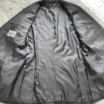 希少XL相当!アクアスキュータム 【大人の色気溢れる一着】 千鳥柄 カシミヤ100% Aquascutum テーラードジャケットメンズ 大きいサイズ_画像5