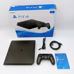 【美品】SONY PlayStation4 CUH-2000B ジェットブラック 完動品 1TB PS4 本体 確認OK 封印あり 初期化済 プレステ4