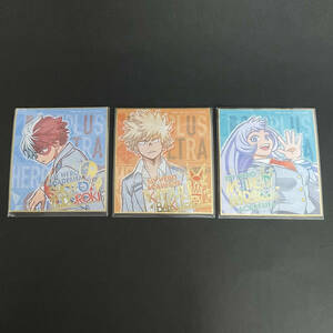 「僕のヒーローアカデミア」 ビジュアル色紙コレクション　3枚セット　少年ジャンプ