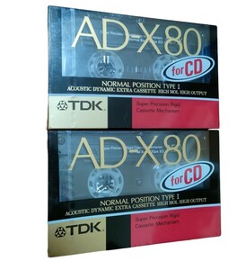 未開封 2本セット カセットテープ TDK AD-X 80 　