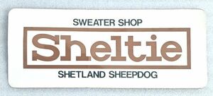 ●超レア●当時もの●SWEATER SHOP●Sheltie●シェルティー●ステッカー●SHETLAND SHEEPDOG●1980年代？●