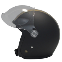 ジェットヘルメット　マットブラック／ゴールドライン　ＳＧ安全規格品　送料無料_画像5