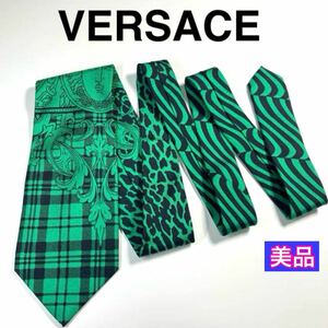 美品 VERSACE ヴェルサーチ　ネクタイ　メデューサ　バロック柄　レア