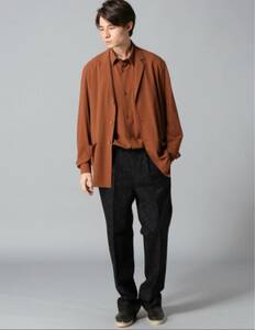 4万円新品エディフィスAILE 2/80トロワッシャー シャツジャケット、38 sサイズ　アンルート　トゥモローランド
