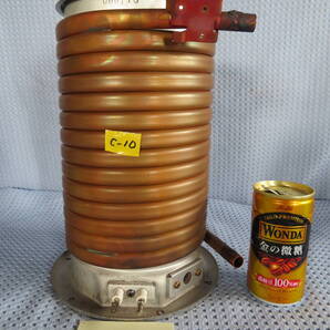 熱交換器 C-10 銅製熱交換 湯沸かし 銅パイプ 15800 自作廃油ストーブなどに 05/12/10