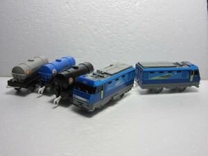 プラレール 電気機関車ＥＨ２００-1ブルーサンダー+タンク貨車3両