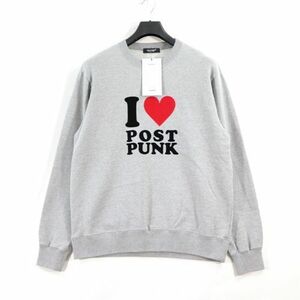 UNDERCOVER アンダーカバー 23SS スウェット I LOVE POST PUNK 3 グレー