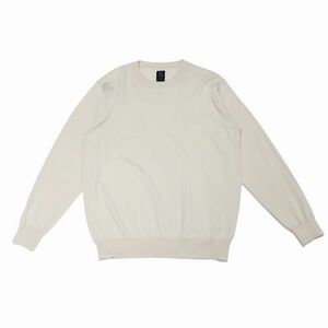 BATONER バトナー SUPERIOR HIGH GAUGE MERINO CREW NECK ハイゲージ メリノウール ニット 0 ベージュ