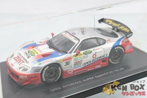 S=1/43EBBROエブロ43699OPEN INTERFACE TOM'S SUPRA SUPER GT500 2005 No.36インターフェイストムススープラケースヒビ現状渡し