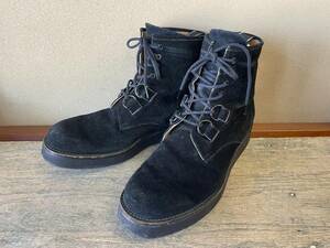 【NUMBER (N)INE/ナンバーナイン】Rubber Sole Lace Up Boots BLACK ラバーソール レースアップ ブーツ ブラック Soloist ソロイスト N(N)